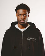 Black Wash Oversized Hoodie