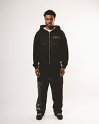 Black Wash Oversized Hoodie