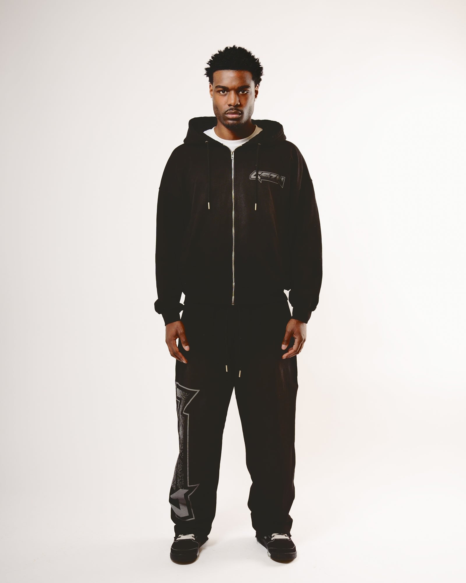 Black Wash Oversized Hoodie