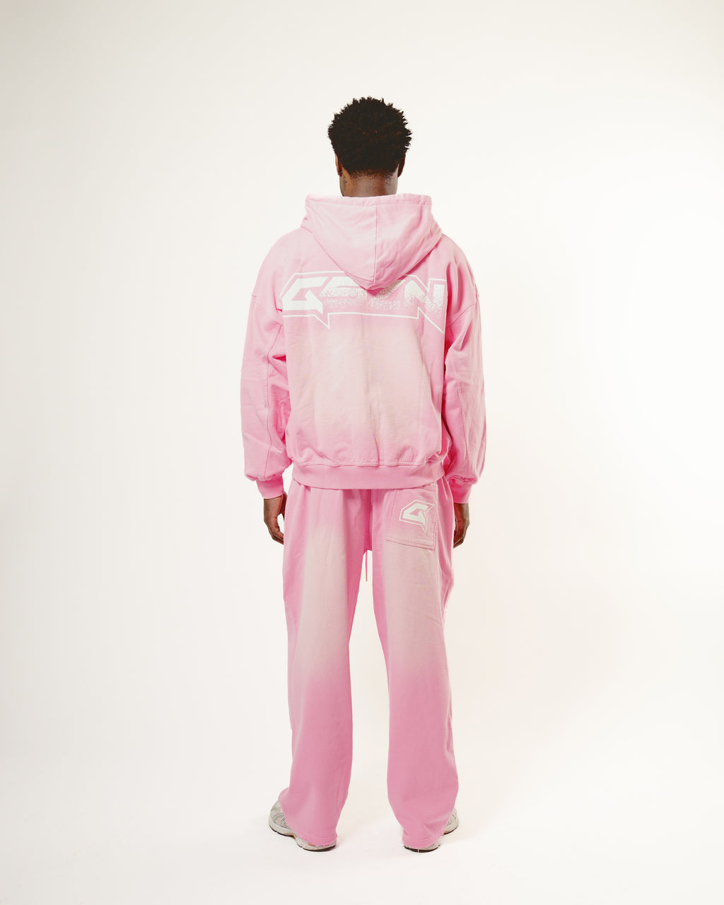 Pastel Pink Wash Oversized Hoodie