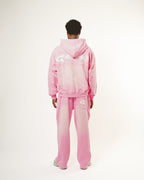 Pastel Pink Wash Oversized Hoodie
