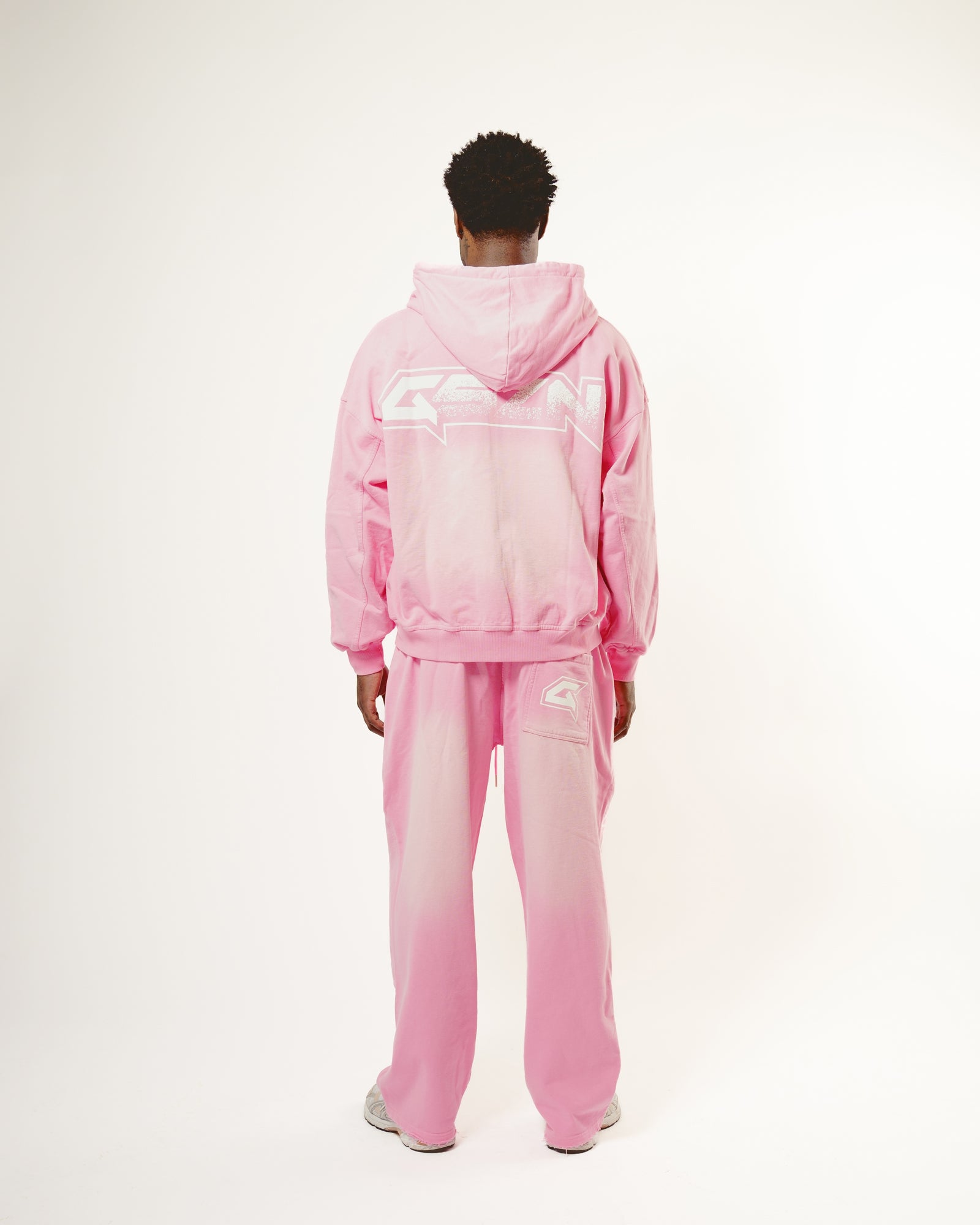 Pastel Pink Wash Oversized Hoodie