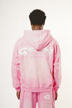 Pastel Pink Wash Oversized Hoodie