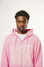 Pastel Pink Wash Oversized Hoodie