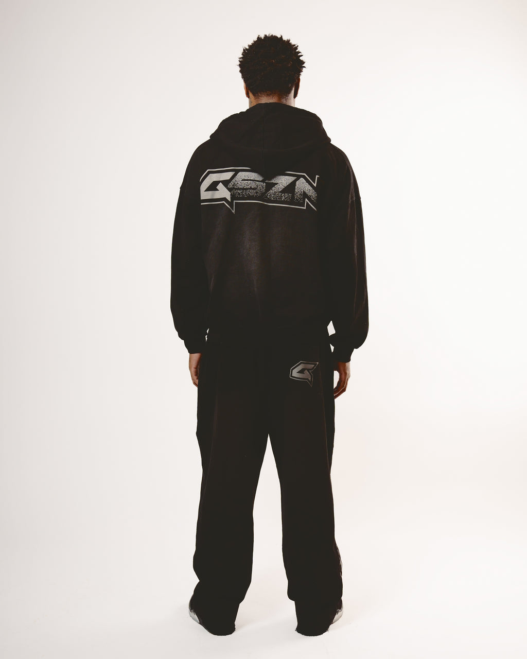 Black Wash Oversized Hoodie