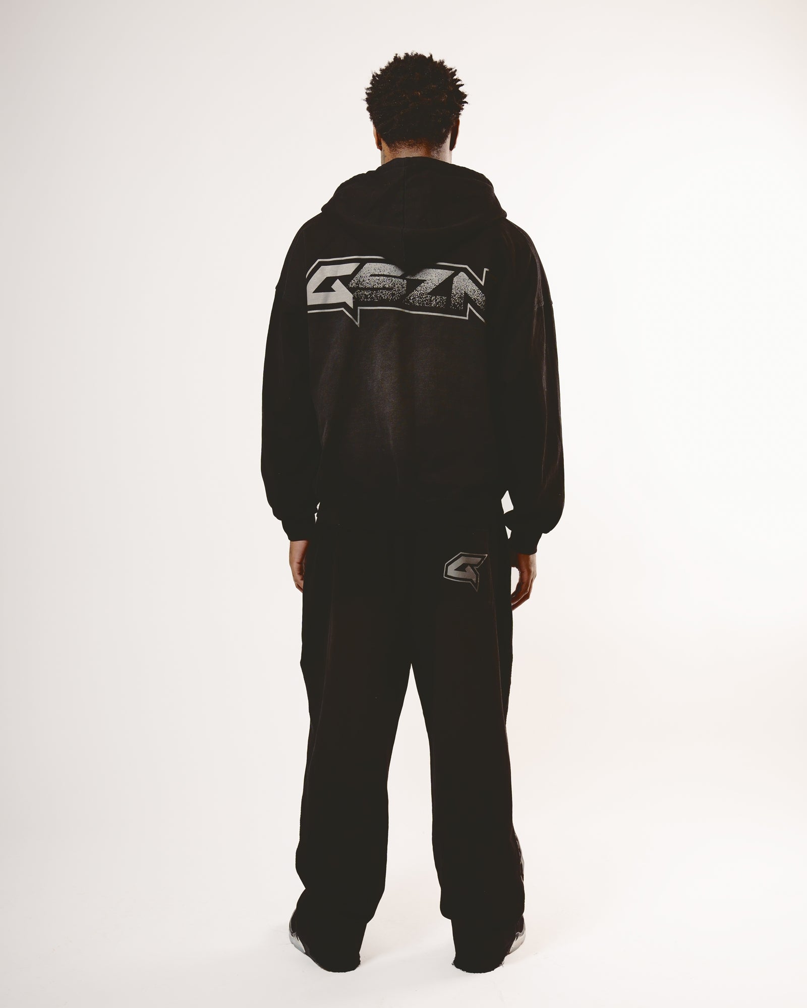 Black Wash Oversized Hoodie